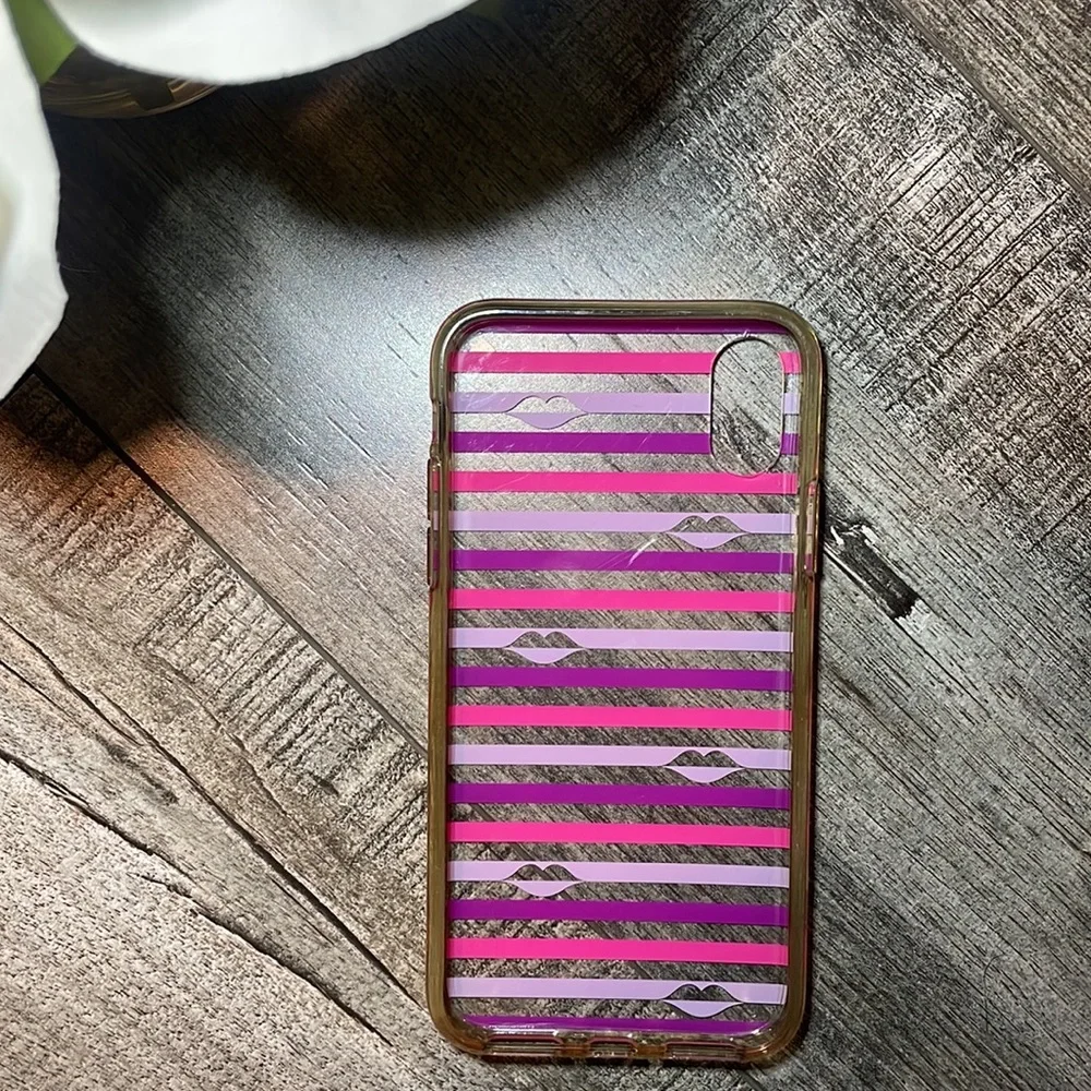 Kate Spade Pink & Purple iPhone X Case